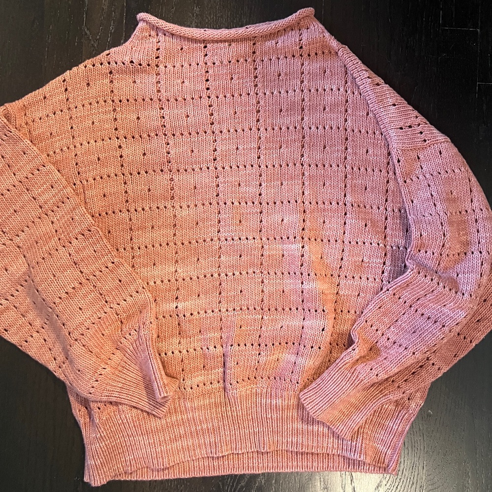 Misha and Puff rose blush window pane